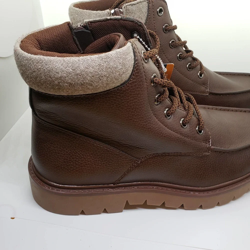 FLEXSTEP Hank men's brown wool boots 8